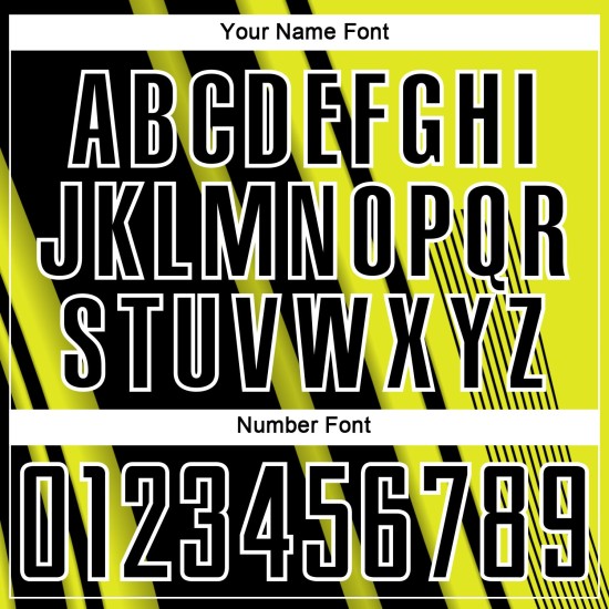 Sports Custom Yellow Neon Black-White Uniform Soccer Lines Jersey Sublimation Sports Custom Yellow Neon Black-White Uniform Soccer Lines Jersey Sublimation