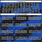 Sublimation Black Custom Blue-White Splash Jersey Thunder Uniform Soccer Sublimation Black Custom Blue-White Splash Jersey Thunder Uniform Soccer