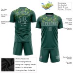 Sublimation Green-Gold Green Jersey Custom Kelly Kelly Uniform Soccer Sublimation Green-Gold Green Jersey Custom Kelly Kelly Uniform Soccer
