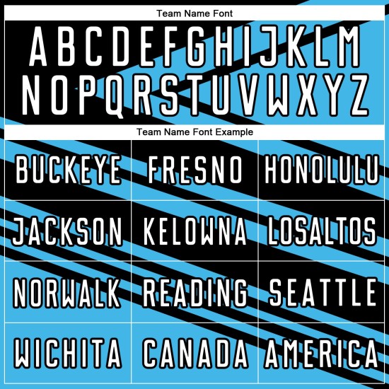 White-Black Sublimation Line Blue Uniform Sky Soccer Jersey Custom White-Black Sublimation Line Blue Uniform Sky Soccer Jersey Custom