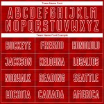 Sublimation Custom White Jersey Red Soccer Uniform Line