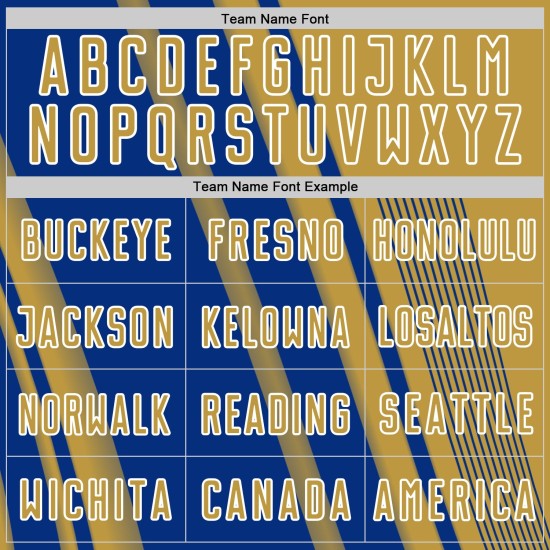 Gold Royal-White Uniform Sports Jersey Custom Soccer Lines Sublimation Old Gold Royal-White Uniform Sports Jersey Custom Soccer Lines Sublimation Old