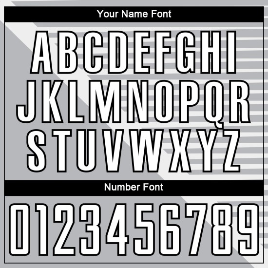 Uniform Custom Jersey White-Black Sublimation Gray Stripes Soccer Uniform Custom Jersey White-Black Sublimation Gray Stripes Soccer