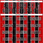 Line Black Jersey Uniform Soccer Red-White Sublimation Custom Line Black Jersey Uniform Soccer Red-White Sublimation Custom