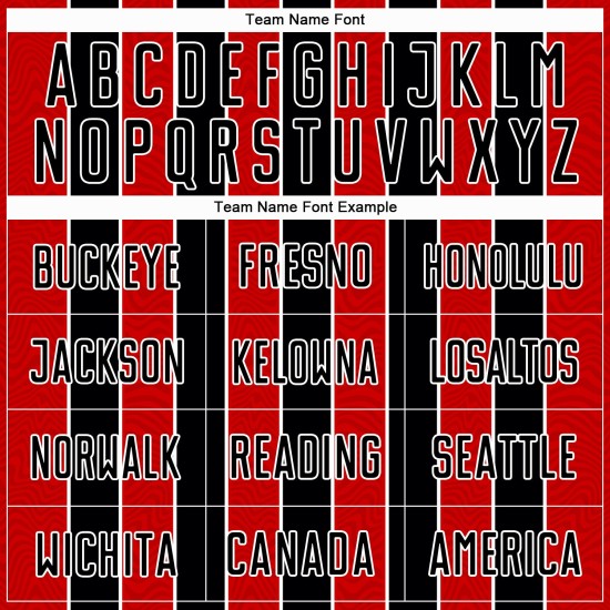 Line Black Jersey Uniform Soccer Red-White Sublimation Custom Line Black Jersey Uniform Soccer Red-White Sublimation Custom