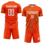 Jersey Uniform Custom Sublimation Blue Neon Fragment Orange Abstract Soccer Green-Thunder Art Jersey Uniform Custom Sublimation Blue Neon Fragment Orange Abstract Soccer Green-Thunder Art