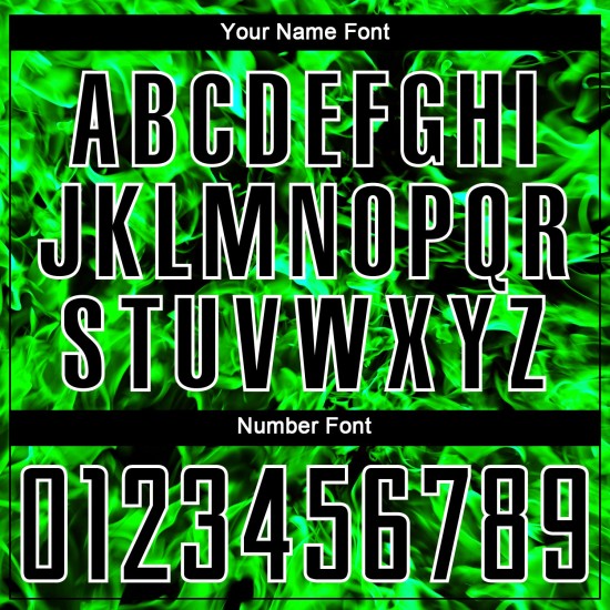 Jersey Soccer Black Custom Sublimation Grass Green-White Uniform Flame Jersey Soccer Black Custom Sublimation Grass Green-White Uniform Flame