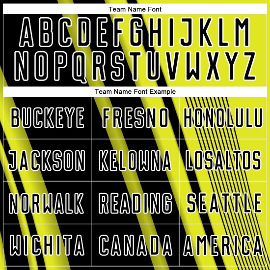 Sports Custom Yellow Neon Black-White Uniform Soccer Lines Jersey Sublimation Sports Custom Yellow Neon Black-White Uniform Soccer Lines Jersey Sublimation