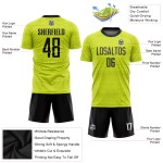 Sublimation Jersey Soccer Black-White Gold Custom Uniform