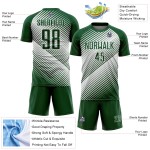 Soccer Jersey Custom Sublimation Line White Green Uniform
