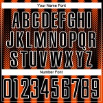 Jersey Shape Orange-White Black Uniform Custom Soccer Geometric Sublimation Jersey Shape Orange-White Black Uniform Custom Soccer Geometric Sublimation