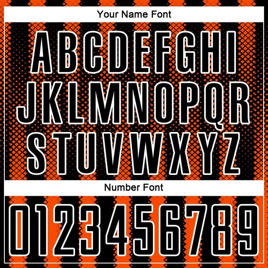 Jersey Shape Orange-White Black Uniform Custom Soccer Geometric Sublimation Jersey Shape Orange-White Black Uniform Custom Soccer Geometric Sublimation