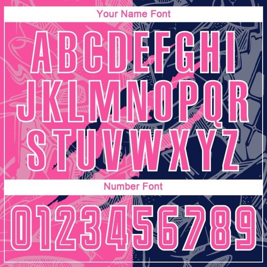 Jersey Graffiti Soccer Pink-Navy Scratch Sublimation Uniform Custom Pattern