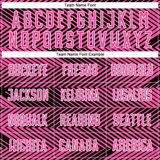 Custom Pink Uniform Soccer Sublimation Jersey Black-White Line