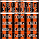 Black Jersey Line Orange-White Uniform Sublimation Custom Soccer