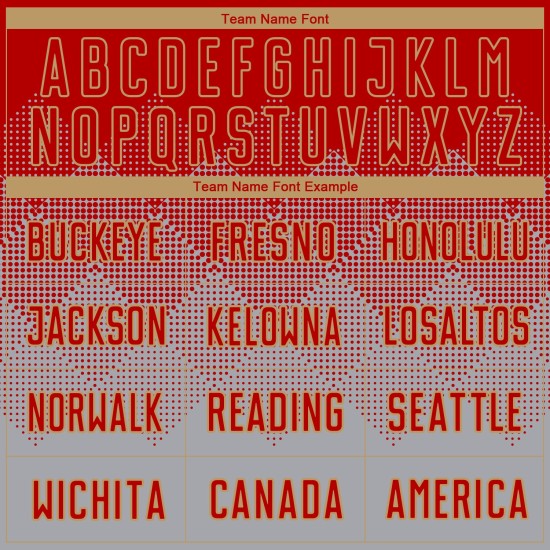 Soccer Jersey Custom Sublimation Gray Red-Old Gold Uniform Soccer Jersey Custom Sublimation Gray Red-Old Gold Uniform