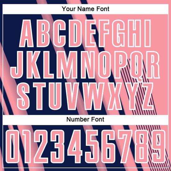 Jersey Pink Soccer Sublimation Lines Sports Uniform Medium Navy-White Custom