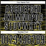 Custom Light Line Uniform Yellow-White Jersey Black Soccer Sublimation