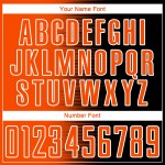 Soccer Gradient Custom Jersey Orange-White Sublimation Line Uniform Black Soccer Gradient Custom Jersey Orange-White Sublimation Line Uniform Black