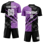 Scratch Jersey Pattern Uniform Purple Black-Medium Graffiti Soccer Sublimation Custom Scratch Jersey Pattern Uniform Purple Black-Medium Graffiti Soccer Sublimation Custom