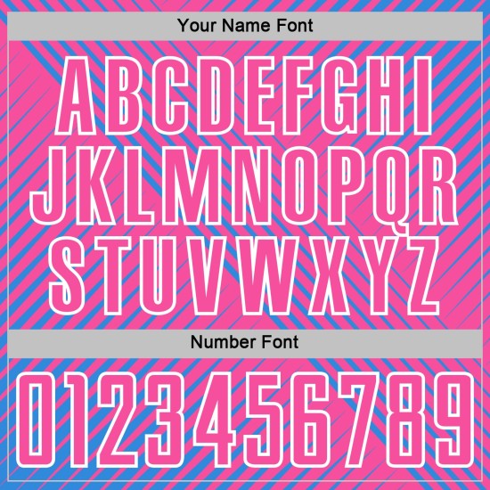 Jersey Line Soccer Custom Sublimation Uniform Pink-White Powder Blue