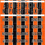 Black Soccer Jersey Uniform Orange-White Custom Line Sublimation