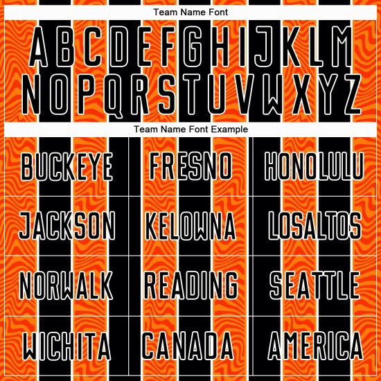 Black Soccer Jersey Uniform Orange-White Custom Line Sublimation